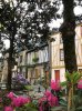 A beautiful street in the historic centre of Le Mans in France.